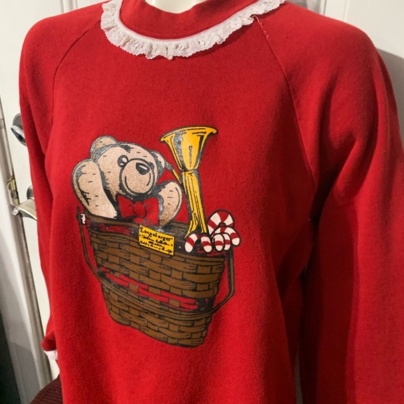 90s Christmas ugly sweater sizeXL. - Picture 2 of 7